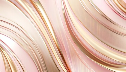 Wall Mural - Luxury golden line background pink shades in 3d