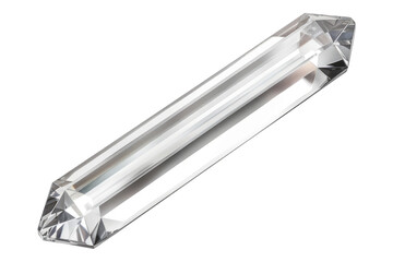Wall Mural - Baguette cut diamond isolated on transparent background