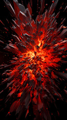 Poster - Abstract colorful energy explosion