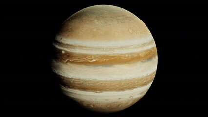 Wall Mural - planet jupiter solar system universe rotating looping transparent