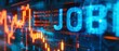 © reels - Binary code with the word 'JOB' in the center.