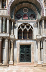 Wall Mural - Details from exterior of San Marco basilica in Venice