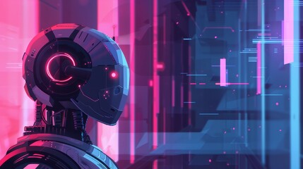 illustration of artificial intelligence technology background concept