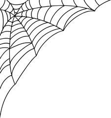 Spider web illustration decorative background