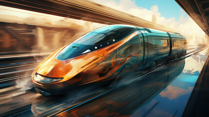  A high-speed train