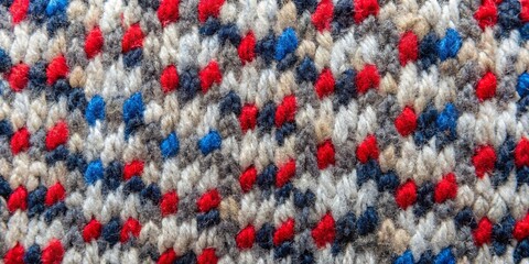 Poster - A carpet with red, blue and white colors