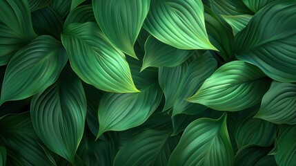 Wall Mural - Nature Leaf Texture. Nature background, closeup nature view of abstract green texture, tropical leaf. abstract green texture