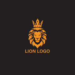 Poster - Lion Head Logo Vector Template Illustration Design