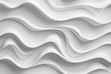 Poster - Abstract illustration featuring a seamless pattern of white waves. Generative AI