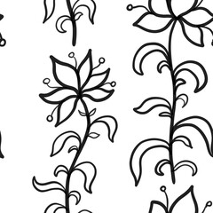 Wall Mural - seamless floral pattern