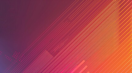 Poster - Sleek gradient background with geometric lines and shapes, leaving room for text in the lower third of the image