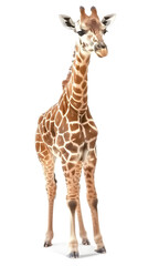 Wall Mural - Giraffe Isolated on white background