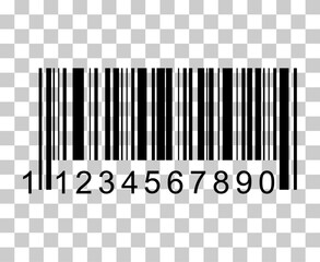barcode vector icon. bar code for web flat design. isolated illustration