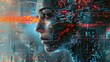 © Khoirul - Illustration of a woman's head tie sideways modern cyborg robot artificial intelligence technology.