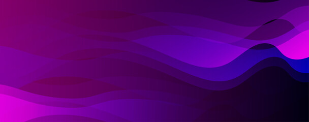 Wall Mural - The abstract background is made of curves and halftone dots in blue colors. The abstract wave flow on the color background is a modern curve of a glowing blue background