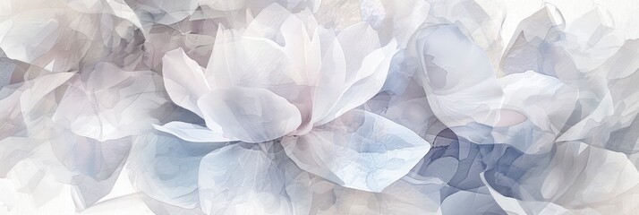 Abstract Watercolor Art With Ethereal Glow, In Soft Whites And Light Blues, Suggesting Delicacy And Transcendence , HD Wallpapers, Background Image