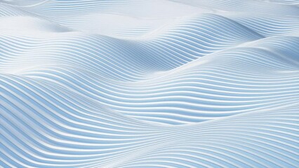 Poster - Blue abstract curve background, 3d rendering.