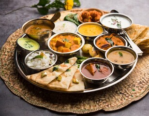 Canvas Print - Special Small Cuisine Thali