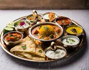 Canvas Print - Special Small Cuisine Thali