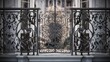 © Mr Arts - Detailed ironwork on a classical balcony.