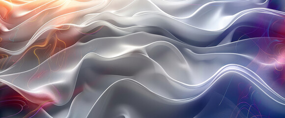 Poster - Abstract background with smooth shapes high quality. Generative AI.