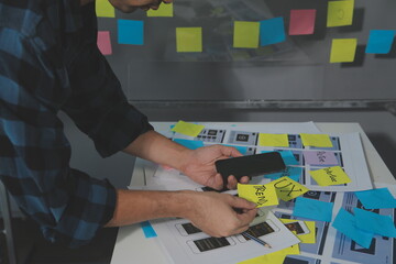 ux graphic designer creative sketch planning application process development prototype wireframe for