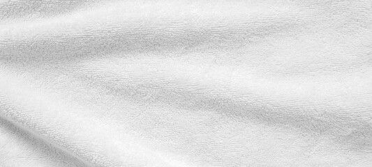 Wall Mural - white cotton fabric towel texture abstract background