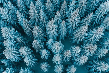 Aerial view  forest canopy absorbing co2 with green trees for carbon neutrality and zero emissions