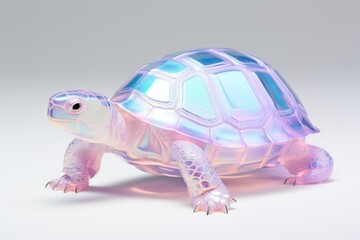 Wall Mural - Turtle reptile animal blue.