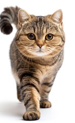 Poster - Scottish Fold cat with a white background