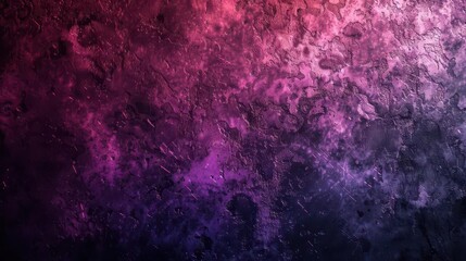 Wall Mural - abstract black purple and pink gradient background with rough texture and bright glow digital art