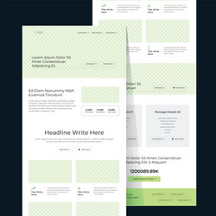 Wall Mural - Modern Business Website and Email Templates Responsive, Customizable Designs for UX/UI, Landing Pages, and Marketing Campaigns