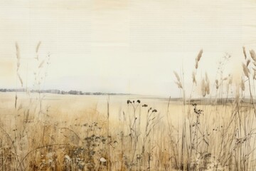 Wall Mural - Wheat field backgrounds landscape.