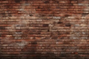 Wall Mural - Processed collage of obsolete red brock masonry wall texture. Background for banner, backdrop