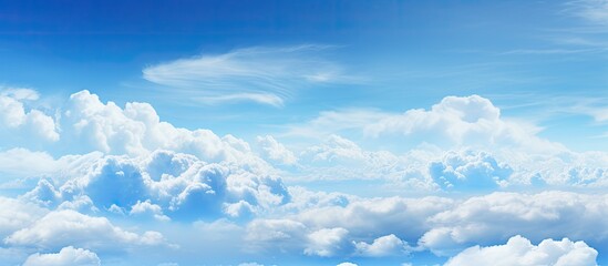 Wall Mural - The vast blue sky with beautiful clouds sky. copy space available