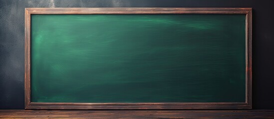 Poster - Green illuminated chalk board. copy space available