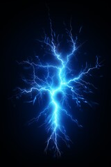blue thunder lighting energy bolt flash spark