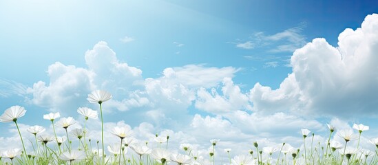 Aufkleber - Beautiful natural scenery sky clouds the air. copy space available