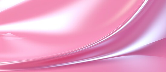 Aufkleber - A vibrant glossy pink abstract background with ample copy space for images
