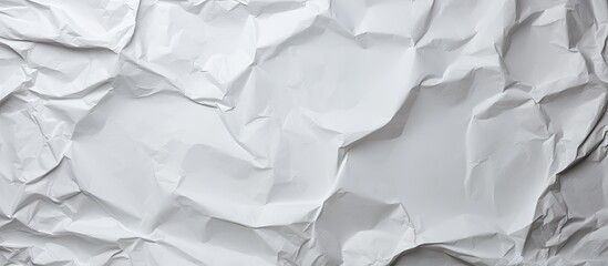 Poster - White Paper texture Crumpled Paper Top view. copy space available