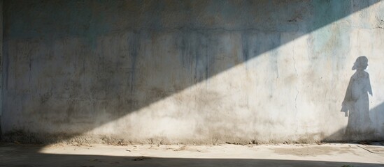 Aufkleber - The shadow of the old cement wall surface. copy space available