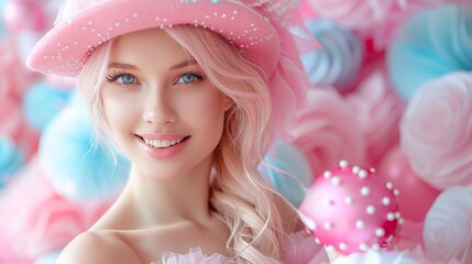 Poster - A beautiful girl portrait