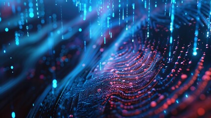 Aufkleber - Fingerprint scan provides security access with biometrics identificationFuturistic Technology in smart business high efficiency using ai artificial intelligenceRPA5gbig dataiotvrLog4j : Generative AI