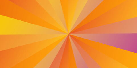 Wall Mural - Abstract background with rays. Sun ray vector background radial sunrise or sunset light retro design. Abstract summer sunny. Vintage beam sunburst texture.	