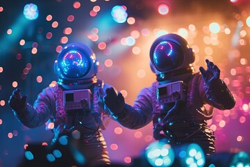 Two Astronauts Give a Summer Night Concert