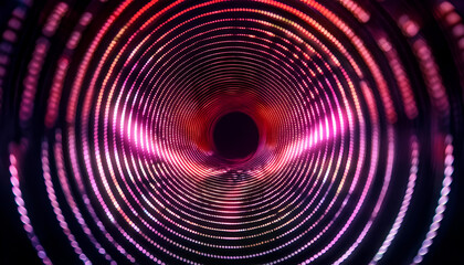 Aufkleber - Abstract Colorful Dotted Spiral Tunnel