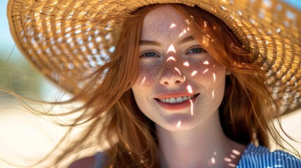 Poster - The girl with the straw hat