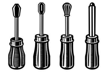 Screwdriver Set icon in vector