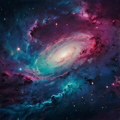 Wall Mural - galaxy concept, abstract color, watercolor