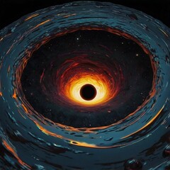 Wall Mural - blackhole wormhole, science concept